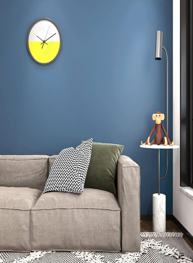 صن بيرد ورق جدران صن بيرد بلون أزرق البازلاء، لون موحد، ورق جدران لاصق ذاتي غير لامع، ورق لاصق ذاتي للخزائن، ورق جدران قابل للإزالة لغرفة النوم، طاولة المطبخ، المكتب، مقاوم للماء (15 × 100 بوصة) - Image 2